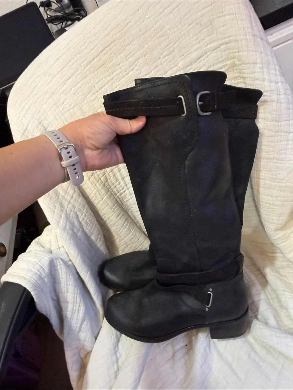 UGG SIZE 9Classic Black Knee-High Riding Boots - Women's